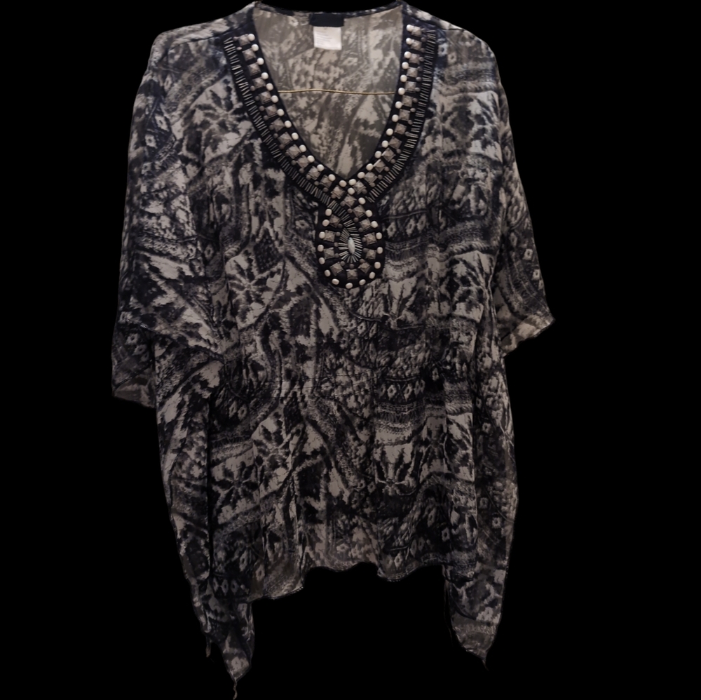 ❤️ Dressy Sheer Blouse Large